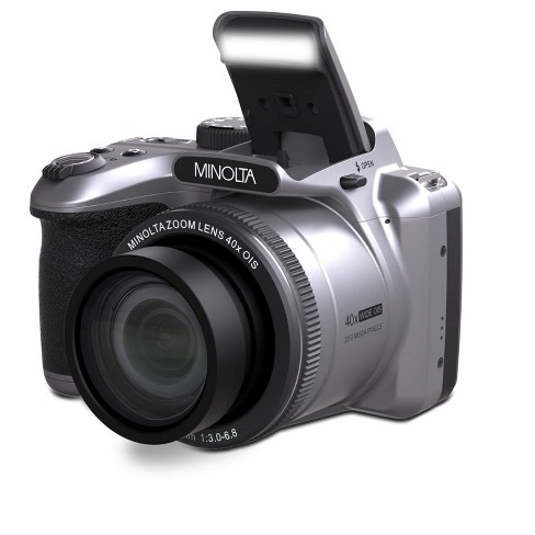 Minolta 20 Mega Pixels 40x Optical Zoom Digital Camera with 1080p FHD Video, Silver Minolta 20 Mega Pixels 40x Optical Zoom Digital Camera with 1080p FHD Video, Silver