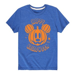 Boys' - Disney - Mickey Pumpkin Short Sleeve Graphic T-Shirt - 1 of 4