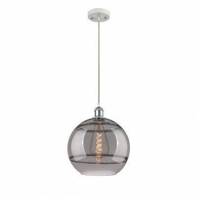 Rochester - 1 Light Cord Hung Mini Pendant In Industrial Style-13.38 Inches Tall and 12 Inches Wide