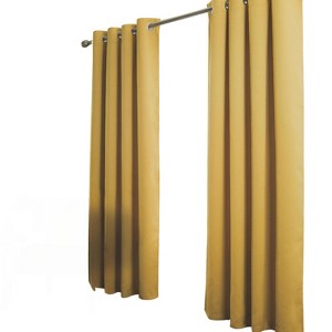 RT Designer Collection Anchorage Blackout Grommet Luxurious Modern Design Curtain Panel 54" x 95" Yellow - 1 of 4