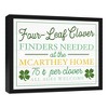 Creative Products Four Leaf Clover Finders 21.73 x 17.73 Black Framed Canvas - 2 of 4