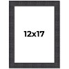 PosterPalooza | Distressed Brown Picture Frame - UV Acrylic, Foam Board Backing, Hanging Hardware - 2 of 4