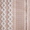 Wikineon Cotton Printed Curtain Panel with Chenille Stripe and Lining Blush 50x84 - 3 of 4