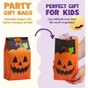 Joyfy 72PCS Halloween Trick or Treat Candy Bags, 6 Styles Pastries Goodie Paper Bags with Stickers, Halloween Party Favors Exchange Supplies for Kids - 4 of 4