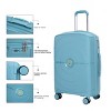 FURNIinspire Bag and Luggage Sets 3 Piece Family Travel Suitcase Set with Wheels, Stylish Lightweight Carry On Luggage, Blue, 19.29"*12"*29.13" - 2 of 4