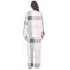 Casual Nights Women's Flannel Long Sleeve Button Down Pajama Set - 3 of 4