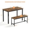 Anybear Dining Table Set, Bar Table with 2 Dining Chairs - 3 of 4