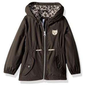Carter's Girls' Midweight Fleece-Lined Jacket Coat, Grey, 4 - 1 of 3