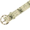 INSPIRE CHIC Women's Wide Fashion Snake Leopard Decorated Irregular Round Buckle Belt - 2 of 4