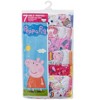 Peppa Pig Girls 7-Pack Panties – 100% Cotton Character Underwear Set - 2 of 3