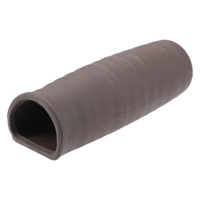 Unique Bargains Hiding Rock Small Fish Aquarium Decorations Ceramic Cave Brown 5.51"x1.85"x1.54" 1 Pc