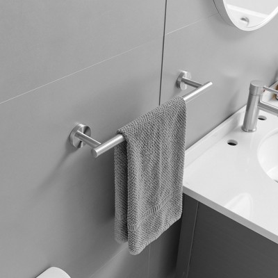 Brushed Nickel 6-Piece Stainless Steel Bathroom Hardware Set