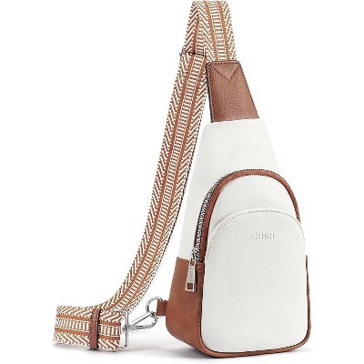CLUCI Small Sling Bag for Women,Vegan Leather Crossbody Bags for Women,Fanny Packs with Guitar Strap