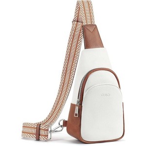 CLUCI Small Sling Bag for Women,Vegan Leather Crossbody Bags for Women,Fanny Packs with Guitar Strap - 1 of 3