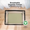 KeaBabies Mini Crib Sheets for Baby Girls, Boys, 2-Pack Soothe Pack and Play Sheets Fitted, Organic Pack N Play Mattress Sheet - 2 of 4