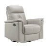 Genuine Leather Swivel Glider Reclining Chair with Luxury Style - 3 of 4