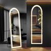 MAYEERTY 64"x21" LED Full Length Mirror, Floor Standing Mirror with Stand, Wall Mounted Hanging - 2 of 4