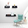 FONTOI 23.62" Floating Shelves, Wall Mounted Shelves for Bathroom, Living Room, Kitchen, Hanging Shelf for Books/Decor, White, 5.91"*1.97"*2.36" - 2 of 4
