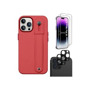 SaharaCase iPhone 14 Pro Max 6.7" Bundle FingerGrip Series Case with Tempered Glass Screen and - 1 of 4