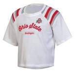 NCAA Ohio State Buckeyes Girls' White Boxy T-Shirt