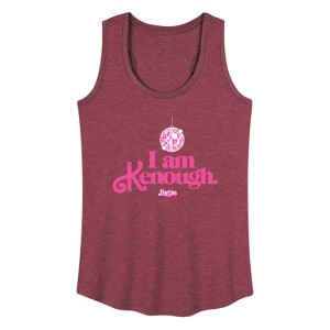 Women's - Barbie - I Am Kenough Disco Ball Graphic Racerback Tank - 1 of 4