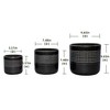 Wooakway 10" Dia Outdoor Indoor Ceramic Planter Pot Decorative Planter with Drainage Hole Patio Flower Pot - 4 of 4