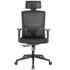 Monoprice WFH Ergonomic Office Chair withFoam Seat, Adjustable Headrest, Lumbar Support, Armrests, Backrest - Workstream Collection - 2 of 4
