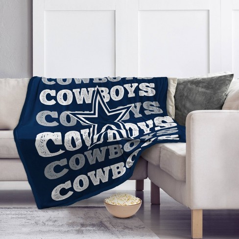 Nfl Dallas Cowboys Repeat Refresh Wordmark Flannel Fleece Throw Blanket :  Target