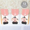 Big Dot of Happiness Pastel Halloween - Pink Pumpkin Party Gift Favor Bags - Party Goodie Boxes - Set of 12 - 2 of 4
