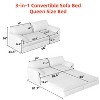 NicBex 66"/73" Pull-Out Sofa Bed with Side Storage,3-in-1 Convertible Velvet Couch Bed,Multi-Functional Queen Sleeper Sofa for Living Room,Bedroom - 3 of 4