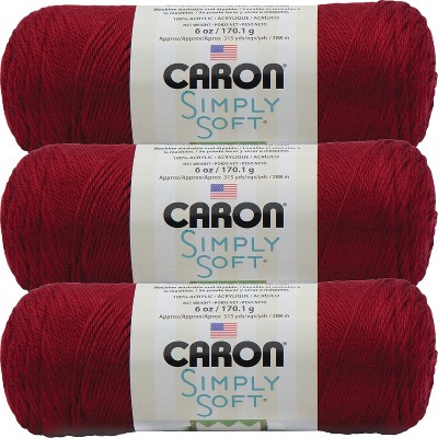 5 Caron Simply Soft Yarn 100% Acrylic White 6 oz 315 yds per skein