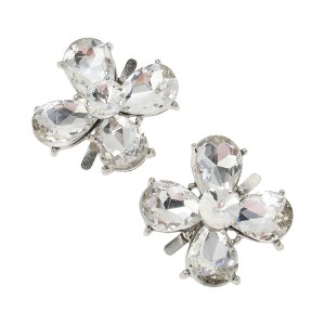 Unique Bargains Floral Pin Back Shoe Accessories Silver Tone 2 Pcs - 1 of 4