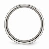 Black Bow Jewelry Titanium 6mm Grooved And Polished Comfort Fit Band - 2 of 4
