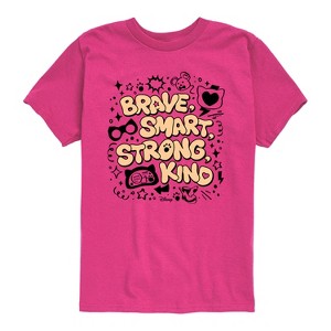 Boys' - Super Kitties - Brave Smart Strong Kind Short Sleeve Graphic T-Shirt - 1 of 3