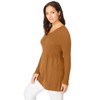 Jessica London Women's Plus Size Ribbed Baby Doll Tunic Sweater - 4 of 4