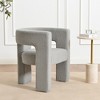 KINWELL 28" Wide Boucle Upholstered Square Armchair - 2 of 4