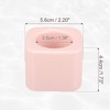 Unique Bargains Bathroom Square Mini Ceramic Toothbrush Holder 2.2"x1.73" - 3 of 4