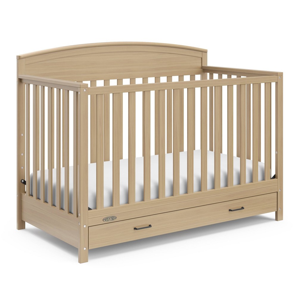 Photos - Cot Graco Benton 5-in-1 Convertible Crib with Drawer - Driftwood 