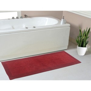 Home Weavers Luxury Collection 100% Cotton Tufted Bathroom Rug, Non-Slip Latex Bath Rug - 1 of 4