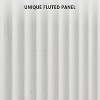 Garvee Modern Farmhouse Coffee Bar Cabinet – Kitchen Storage Cabinet with Fluted Doors, Sideboard Buffet with Adjustable Shelves - 4 of 4