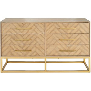 Estelle 6 Drawer Modern Dresser - SFV2105 - Safavieh Couture - 1 of 4