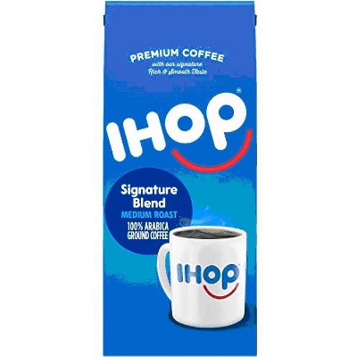 IHOP Medium Roast Signature Blend Ground Coffee, 12 oz Bag (Pack of 2)