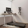 Syemin Treadmills Pad Running 2.25HP Cushioned Belt Folding Portable Treadmill Spacious Surface Under Desk Home Gym Exersice, Black, 47.2"*20.9"*4.9" - 2 of 4