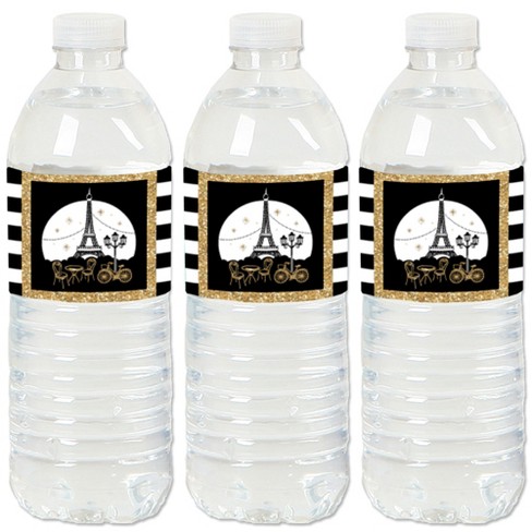 Big Dot Of Happiness Stars Over Paris - Parisian Themed Party Water Bottle  Sticker Labels - Set Of 20 : Target