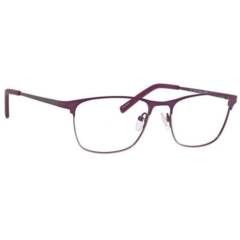 Ernest Hemingway H4818 Unisex Oval Eyeglasses In Purple/gunmetal 54 Mm ...