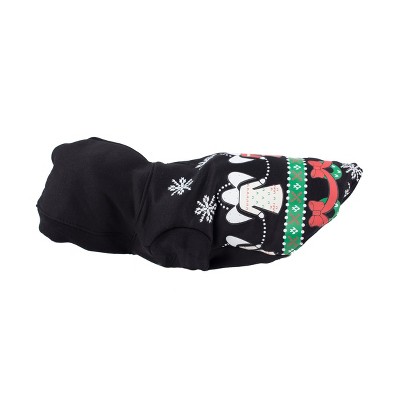 Pet Life LED Patterned Holiday Hooded Dog Costume Sweater with Included Batteries