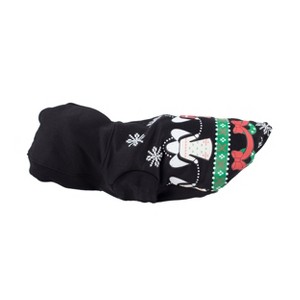 Pet Life LED Patterned Holiday Hooded Dog Costume Sweater with Included Batteries - 1 of 4