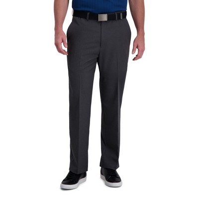 Haggar Men's Cool Right Classic Fit Flat Front Performance Pant 36 X 31 ...