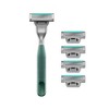 Harry's Plus Men's Razor Handle with 5 Razor Blade Cartridges - Moss Green - 3 of 4