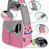 PetAmi Small Dog Sling Carrier, Soft Crossbody Puppy Carrying Purse, Adjustable Breathable Travel Pet Cat Pouch to Wear for Traveling - 3 of 4